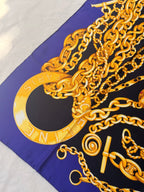 Céline Scarf – Gold Chains and Medallions