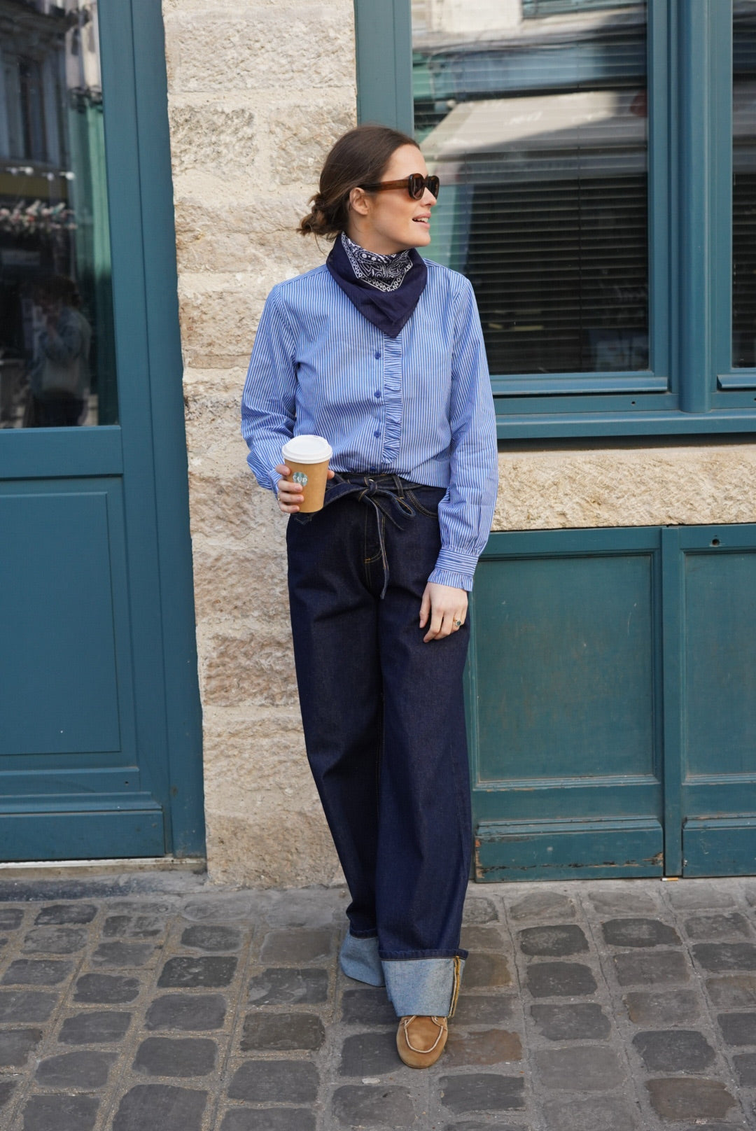Jean Large Eliott Denim Foncé
