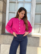 Charlie Pink Fuschia Cardigan