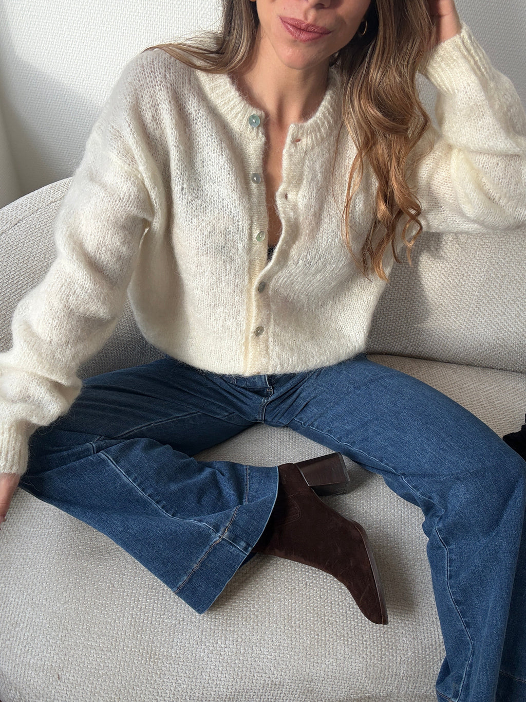 Cardigan Garance Écru