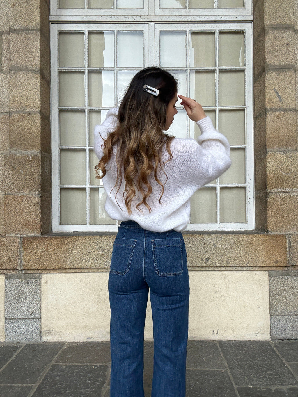 Vaqueros Victorine denim oscuro