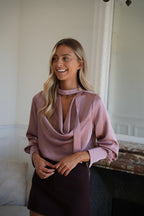 Sandra Fluid Blouse - Pink