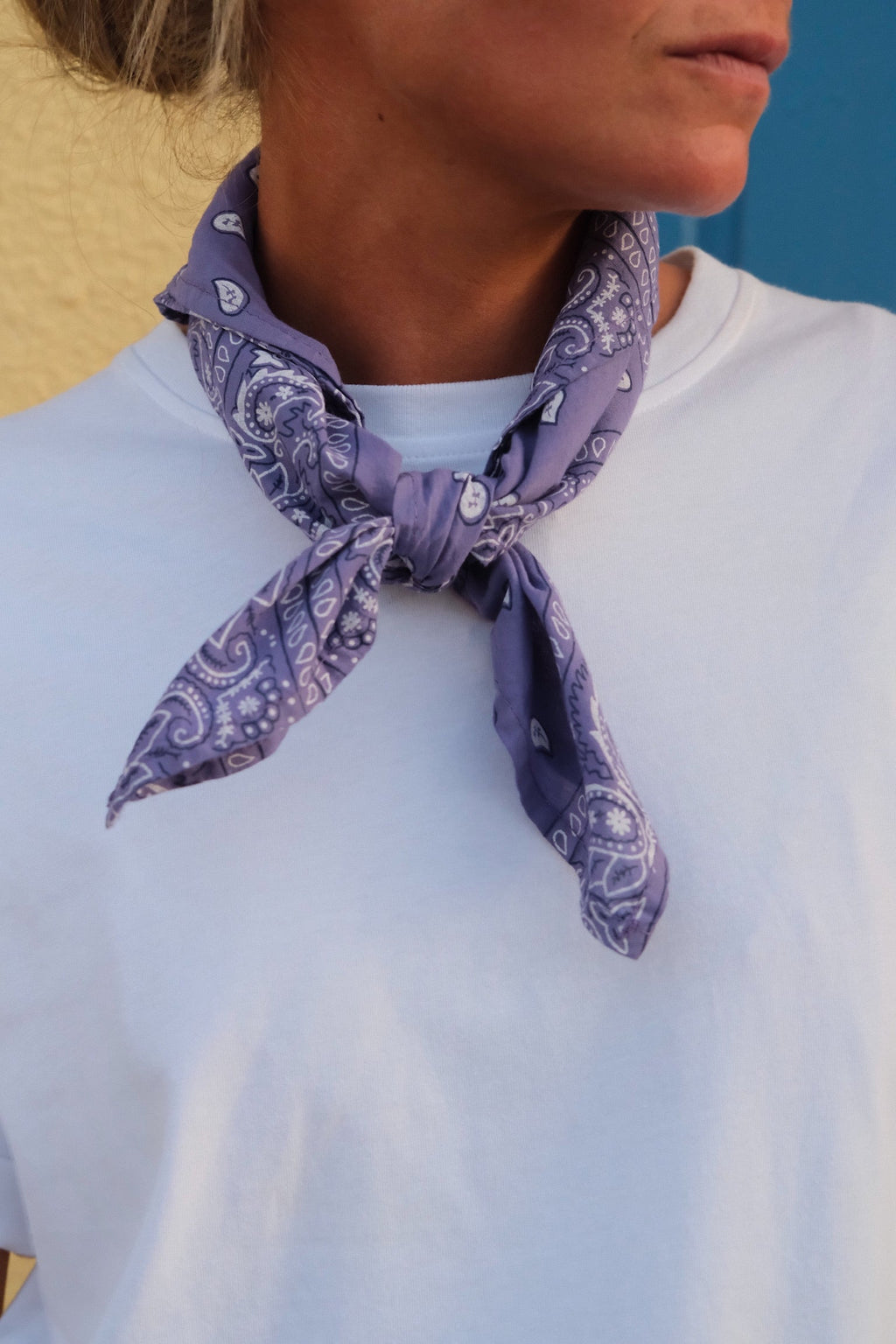 Pañuelo bandana lavanda