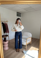 Blusa bordada cruda Angèle