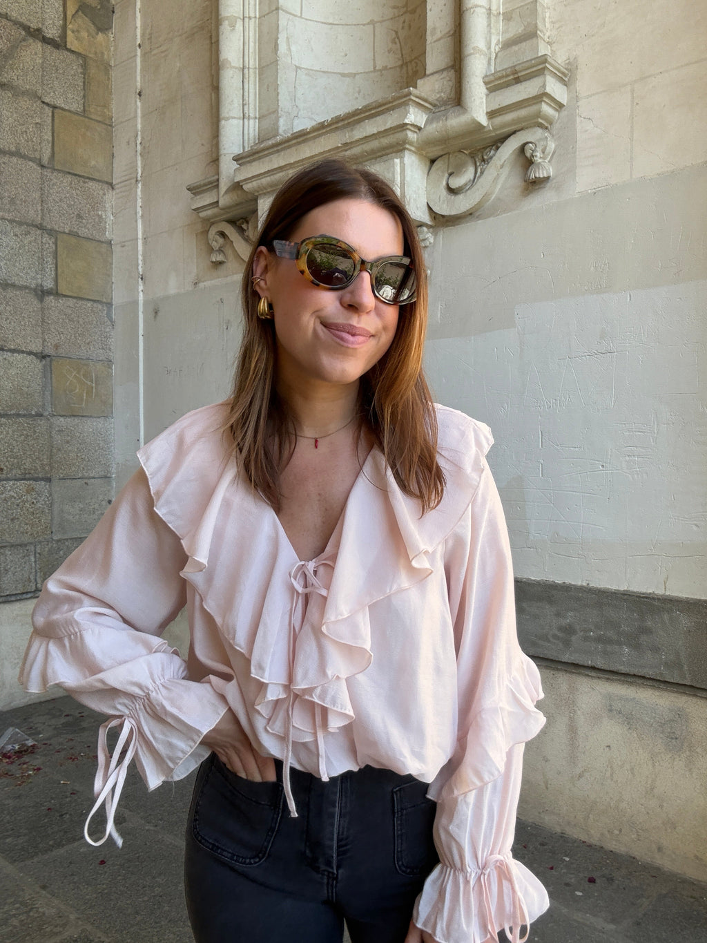 Blouse Iris Rose Pâle