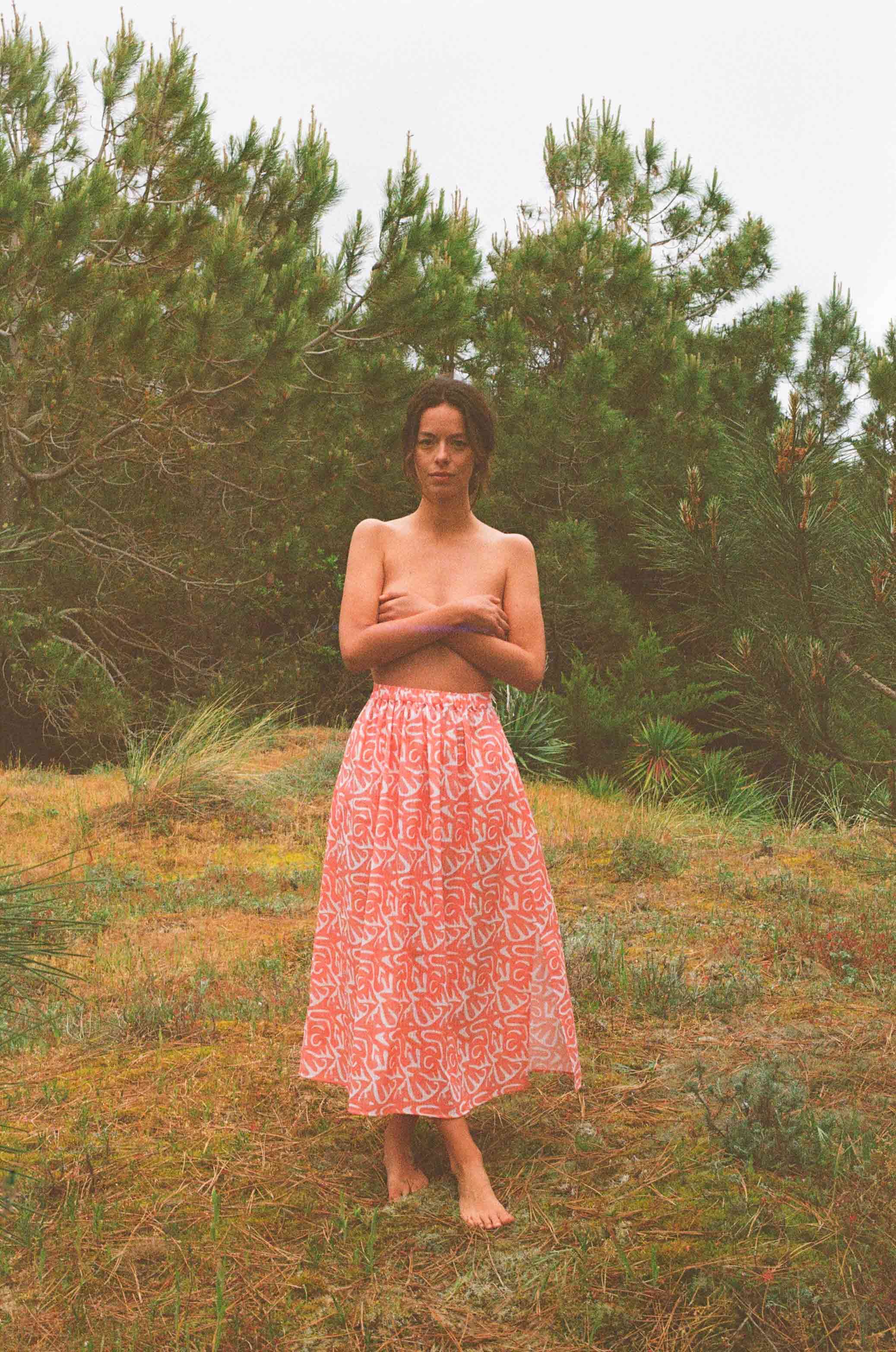 Falda Cécilia Rosa Orgánica