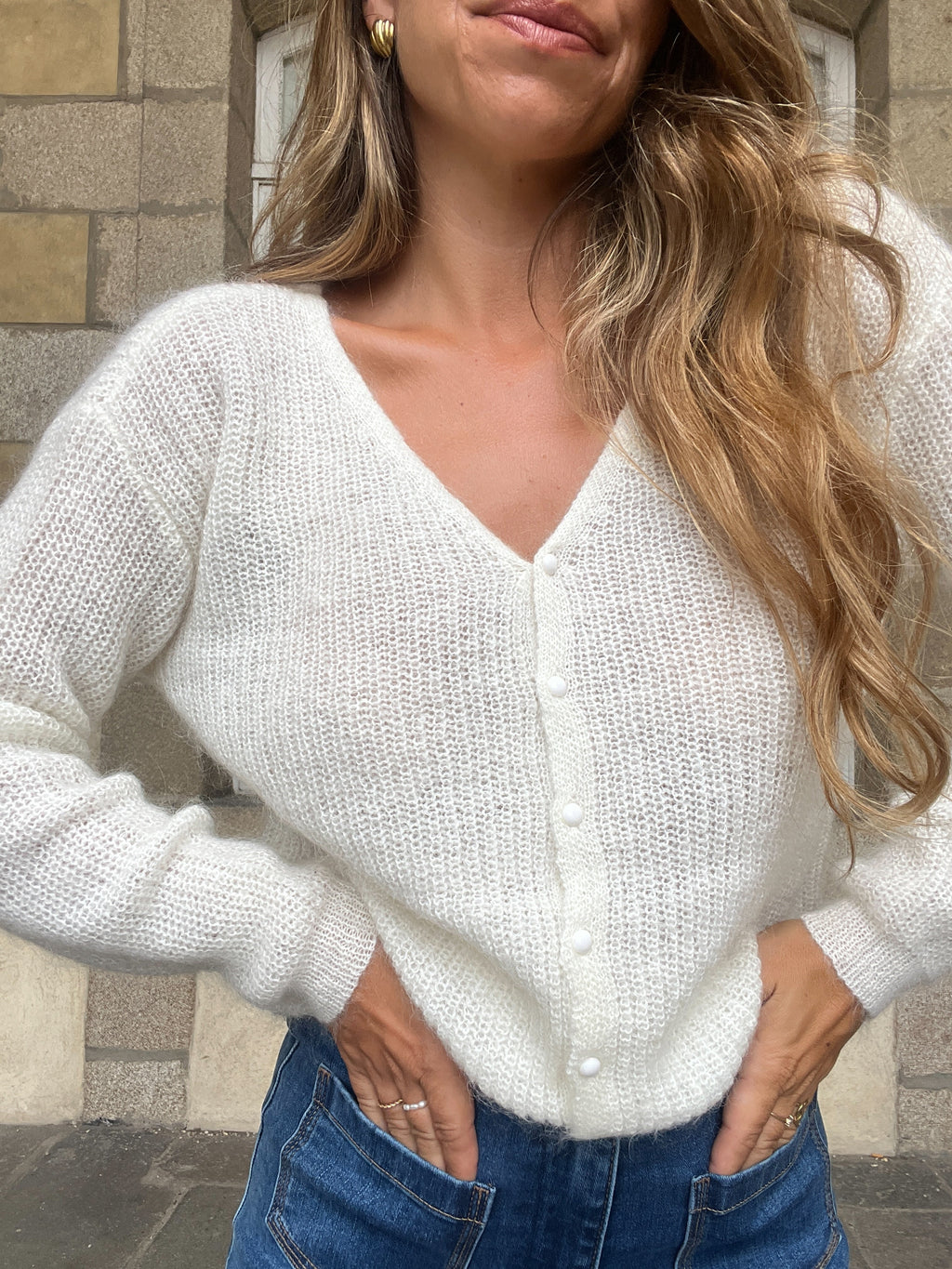 Alice White Wool Cardigan