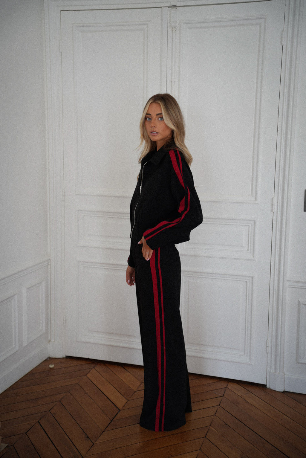 Chaqueta con cremallera Fantine - Negro