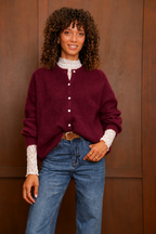 Gilet Odette - Bordeaux