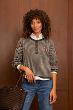 Pull Marinière Katia - Marron