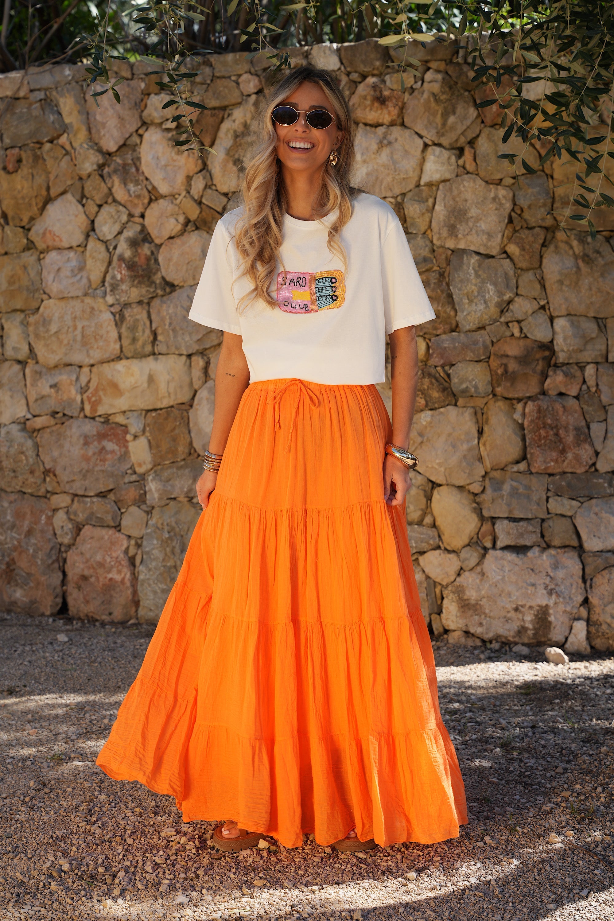 Chloé Long Skirt - Orange