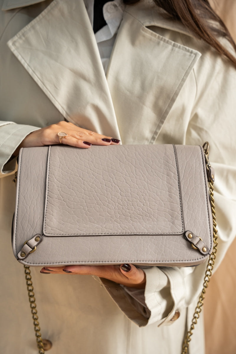 Seren Crossbody Bag - Light Gray