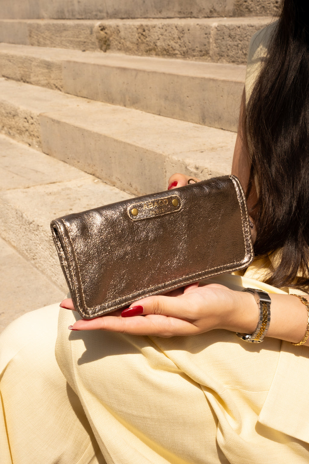 Nina Wallet - Shiny Bronze