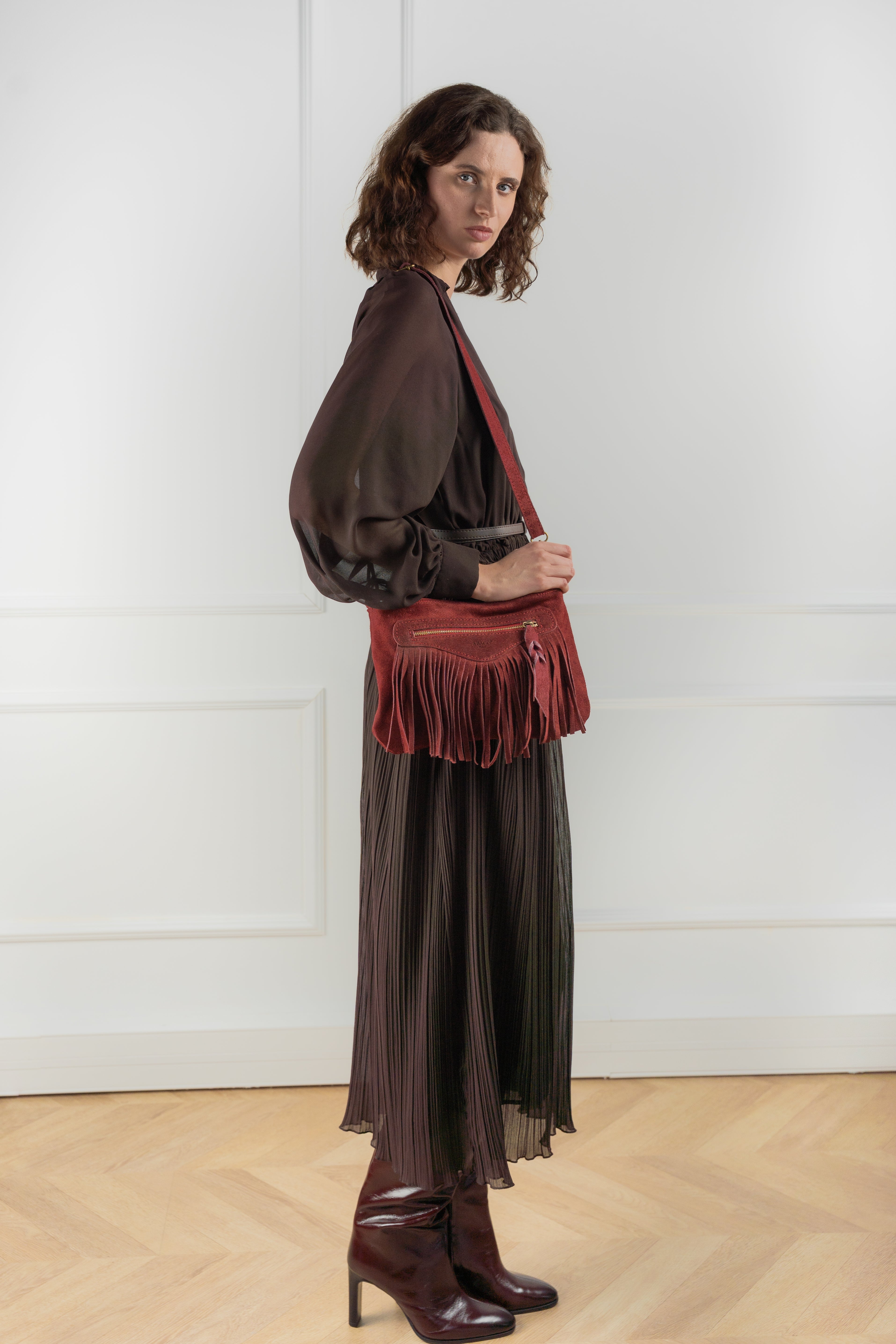 Nox Shoulder Bag - Burgundy