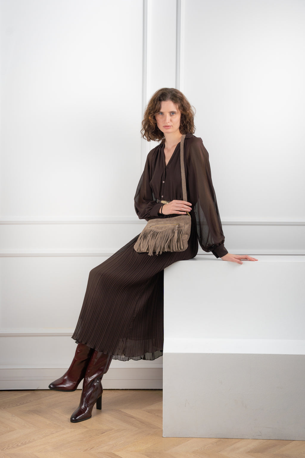 Sac À Bandouliere Nox - Taupe