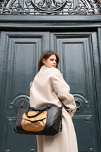 Odelia Handbag - Black/Metallic Bronze