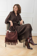 Vega Shoulder Bag - Burgundy