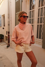 Foulard Bandana Rose Clair