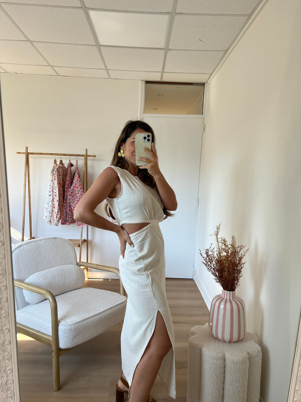 Vestido Julie Beige