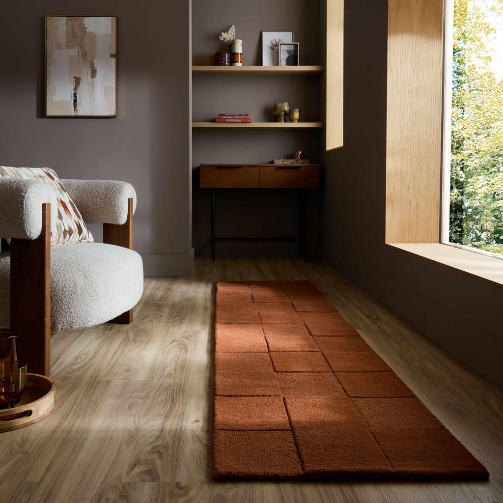 Checkerboard - Wool Runner Rug