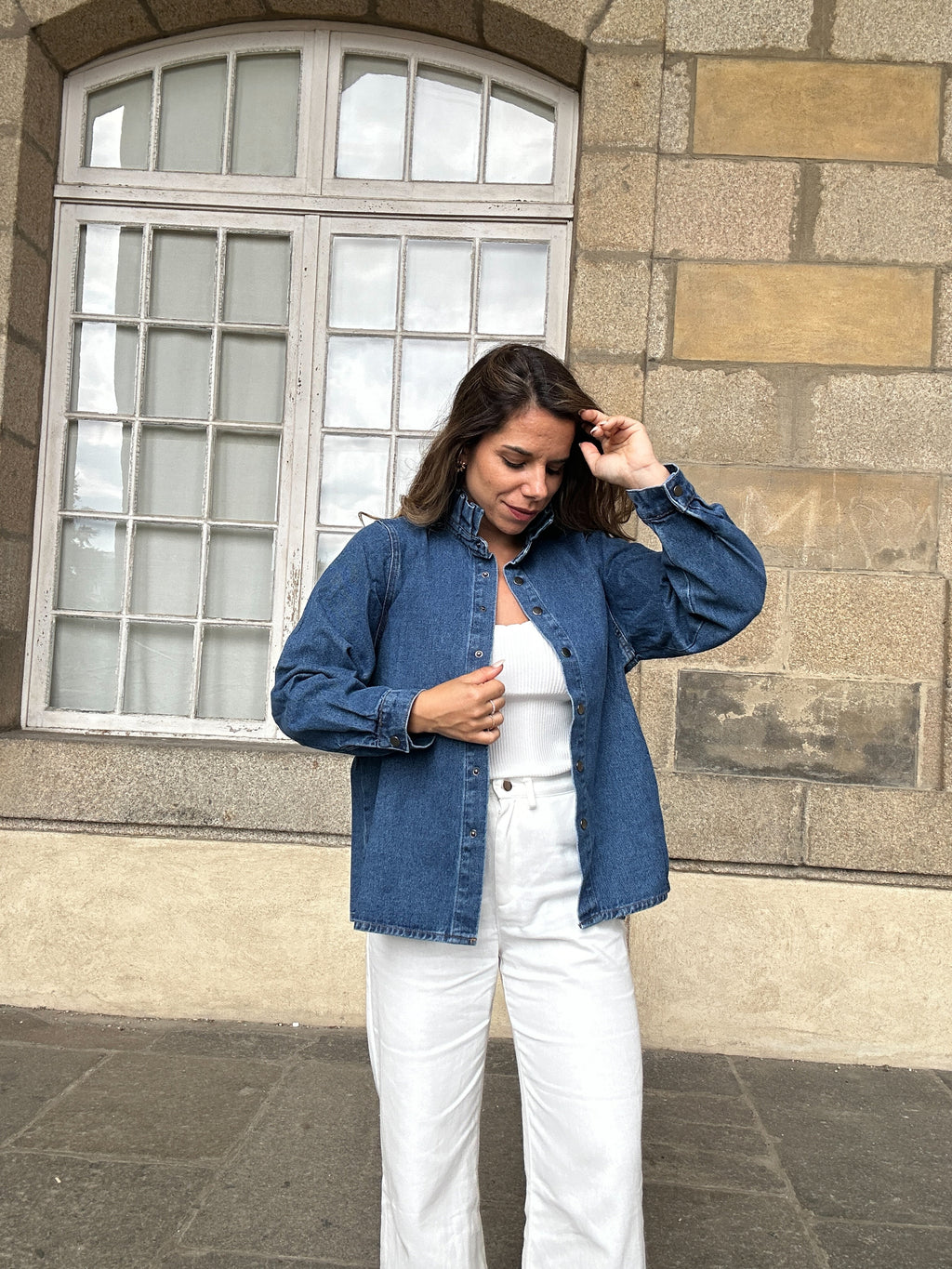 Chaqueta vaquera celeste