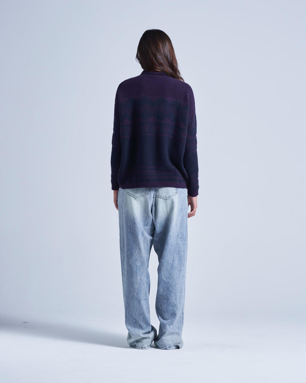 Avalanche Mountain Jacquard Jumper - Avalanche Aubergine - Women