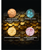 Focus on the scientific formula of the Mystérieux range and its anti-aging active ingredients (Snake Venom, Copper, Hyaluronic Acid)