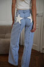 Diego Star Jeans - Blue/White