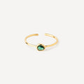 Green Drop Ring