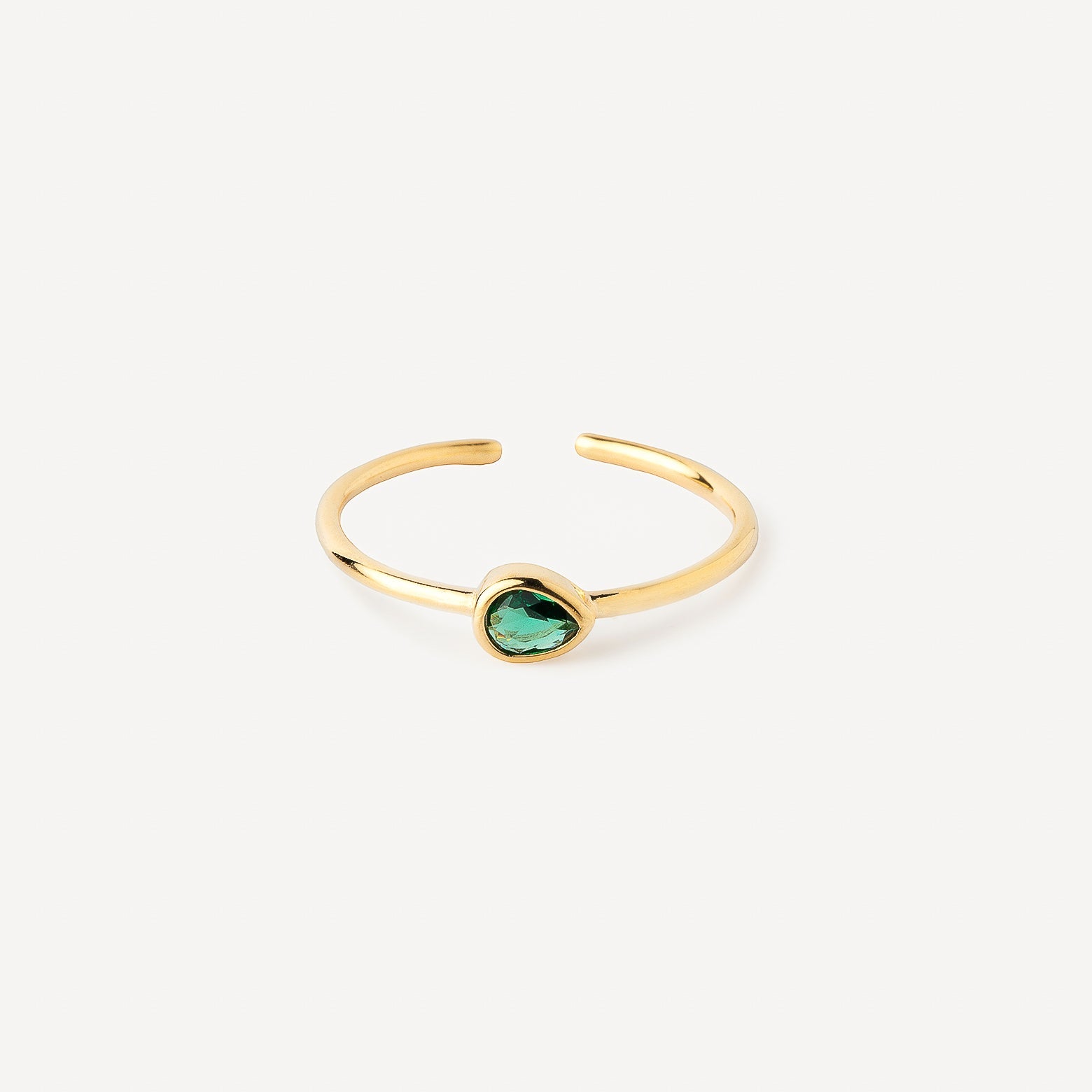 Green Drop Ring