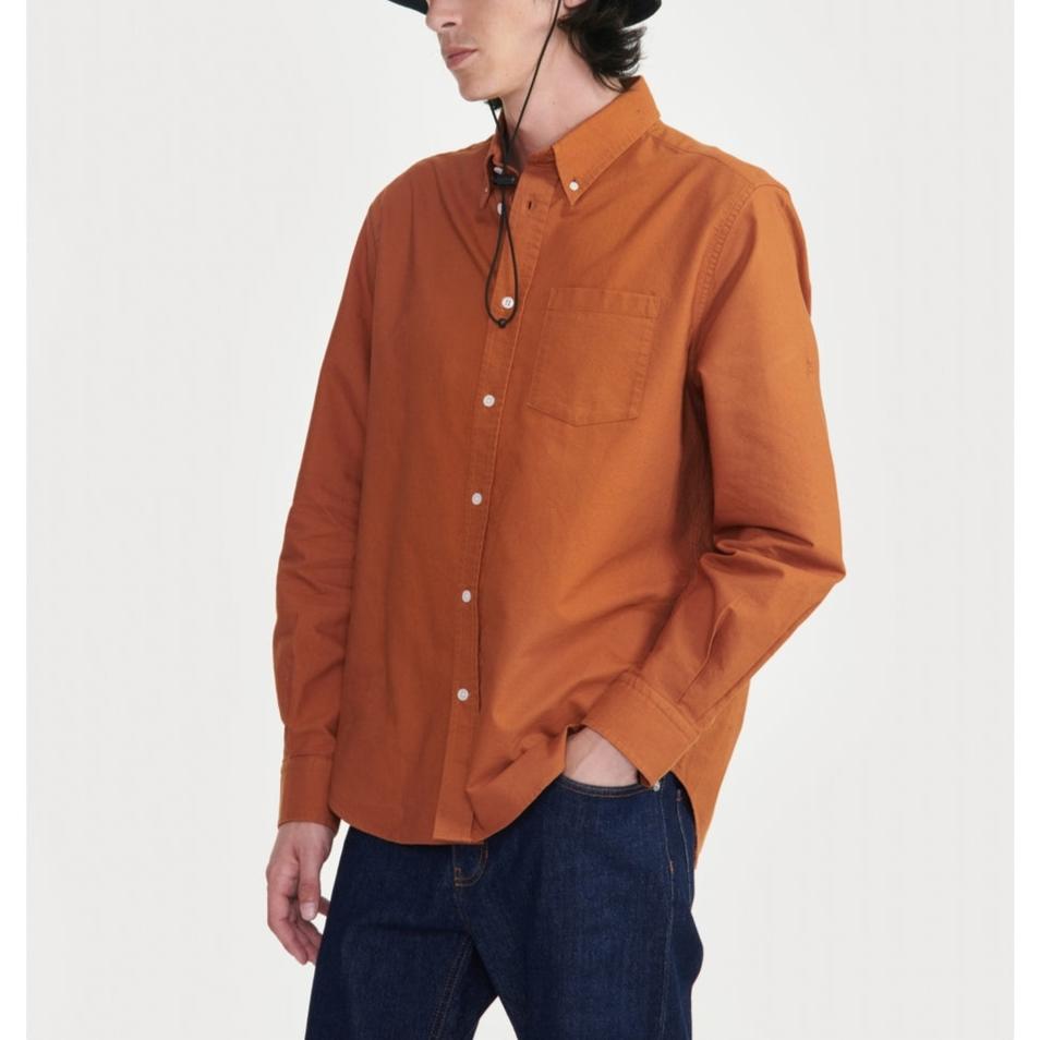 Men’s Long-Sleeved Shirt - Mocha