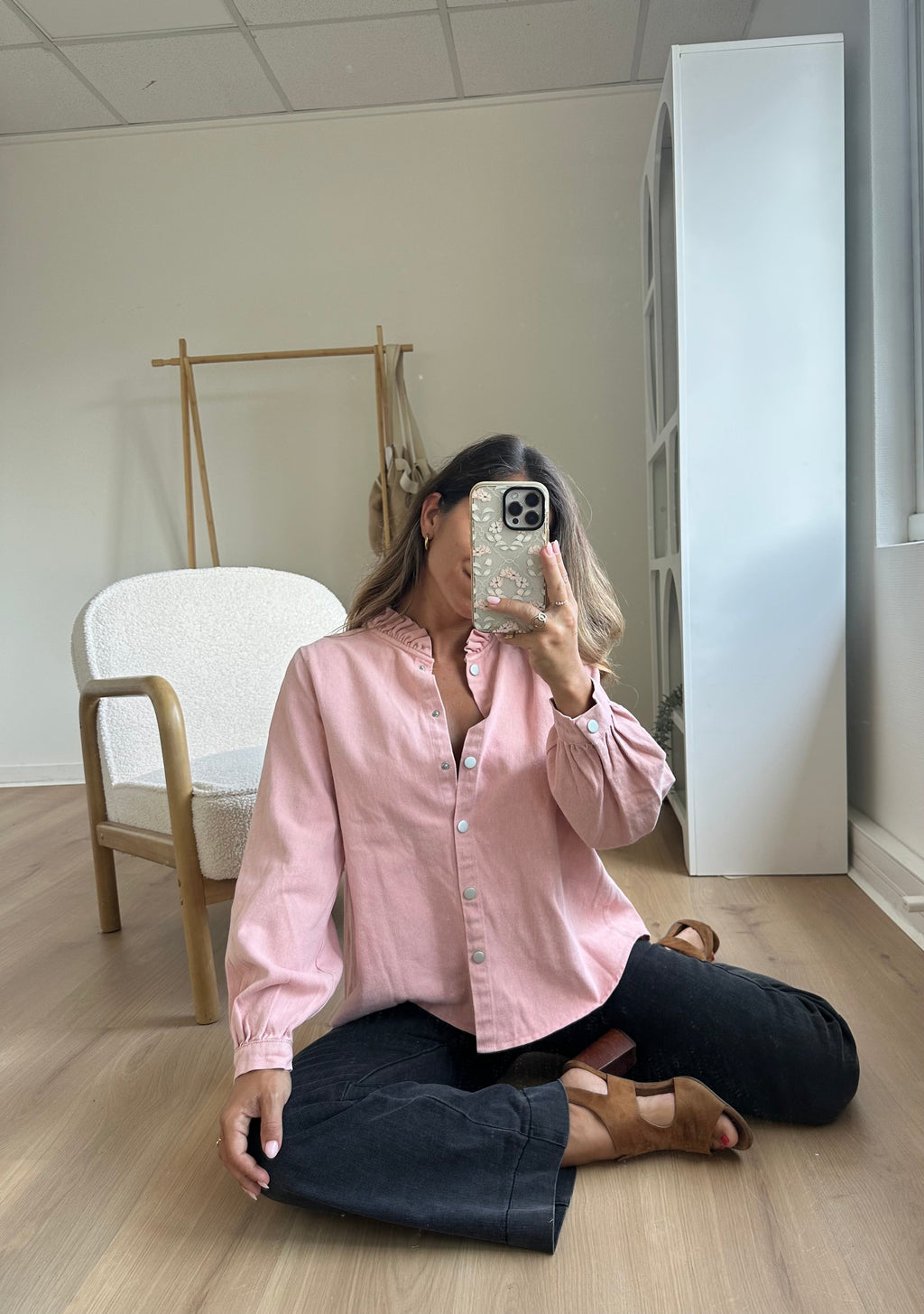 Chaqueta vaquera Livia rosa