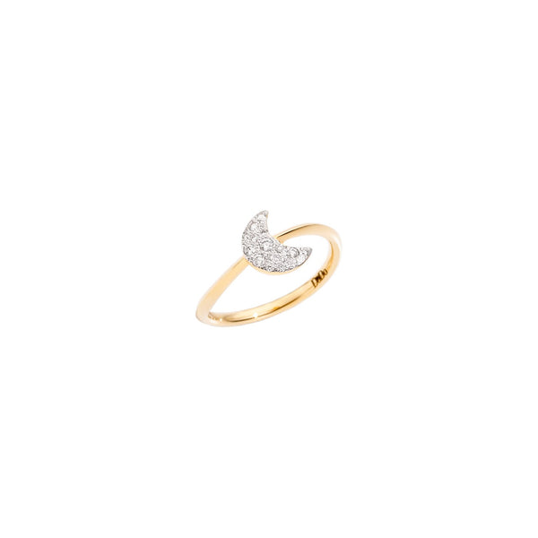 Ring Måne - 18K Gult guld