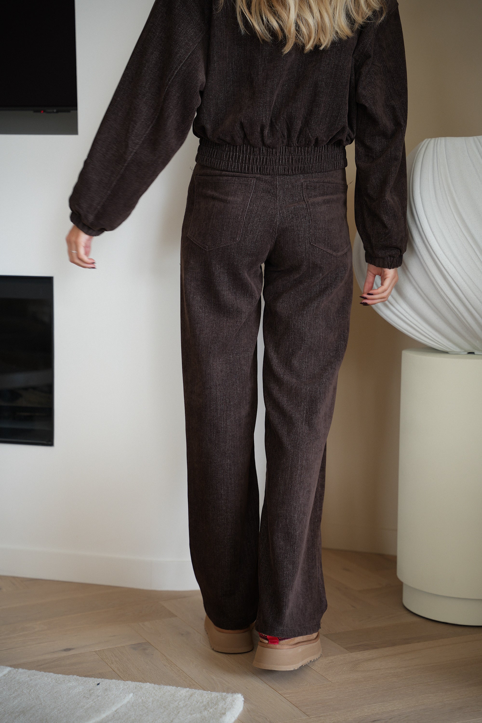 Pantalones Rectos Naolan - Chocolate