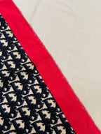 Christian Dior Scarf – Blue And Pink Monogram Model