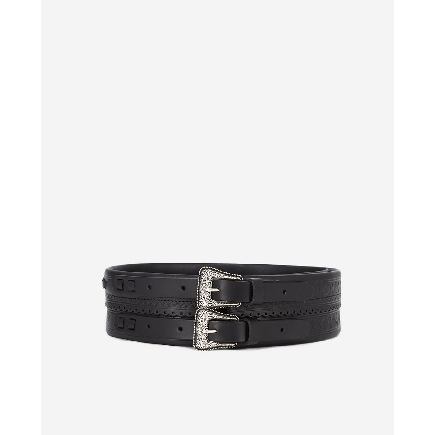 The Kooples - Ceinture En Cuir - Noir - Femme