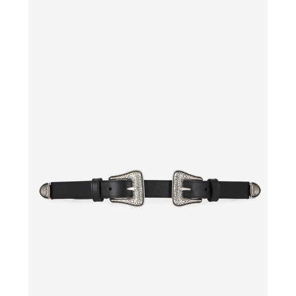 The Kooples - Calfskin Leather Belt - Black - Women