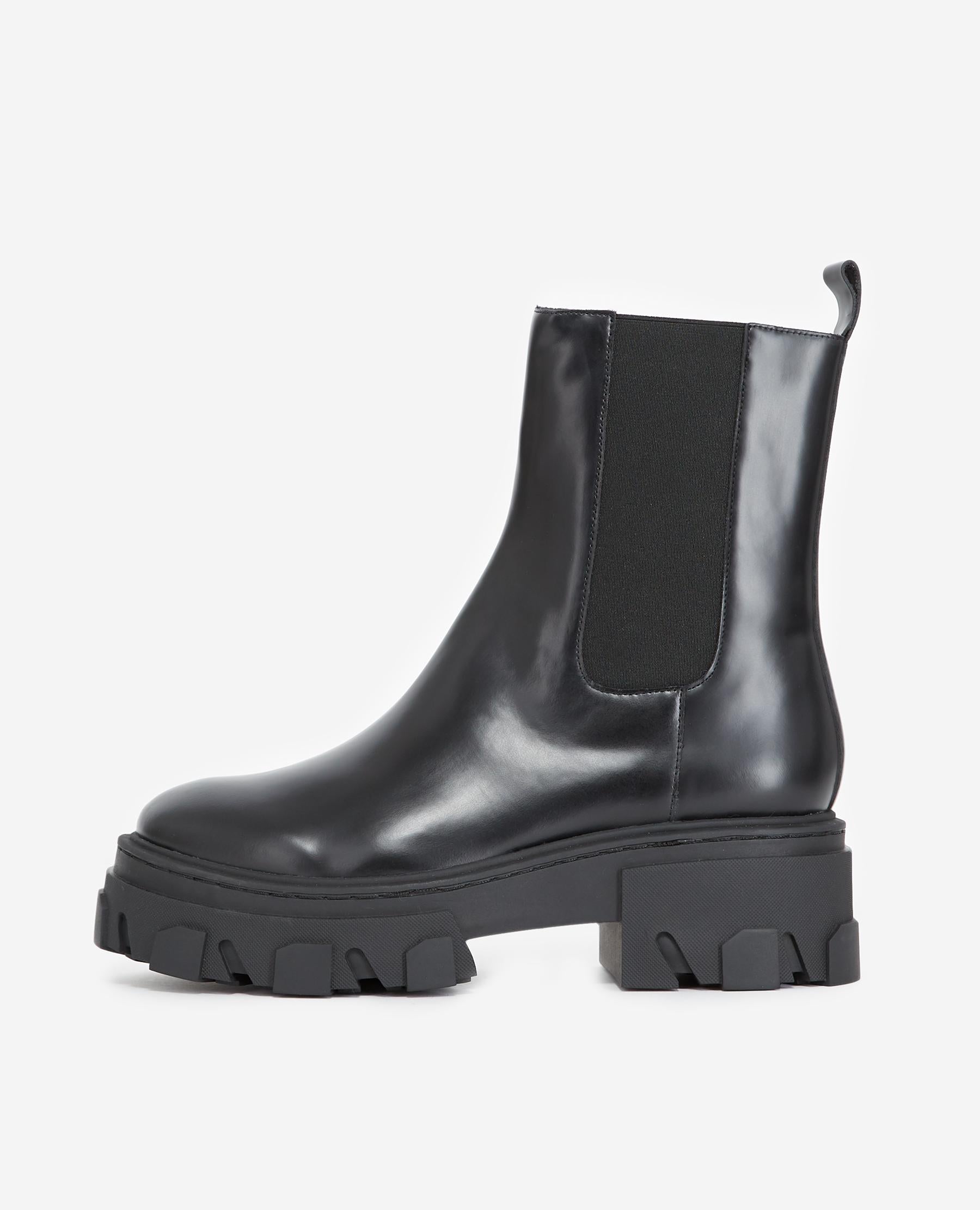 The Kooples - Leather Chelsea Boots With Chunky Sole - Women