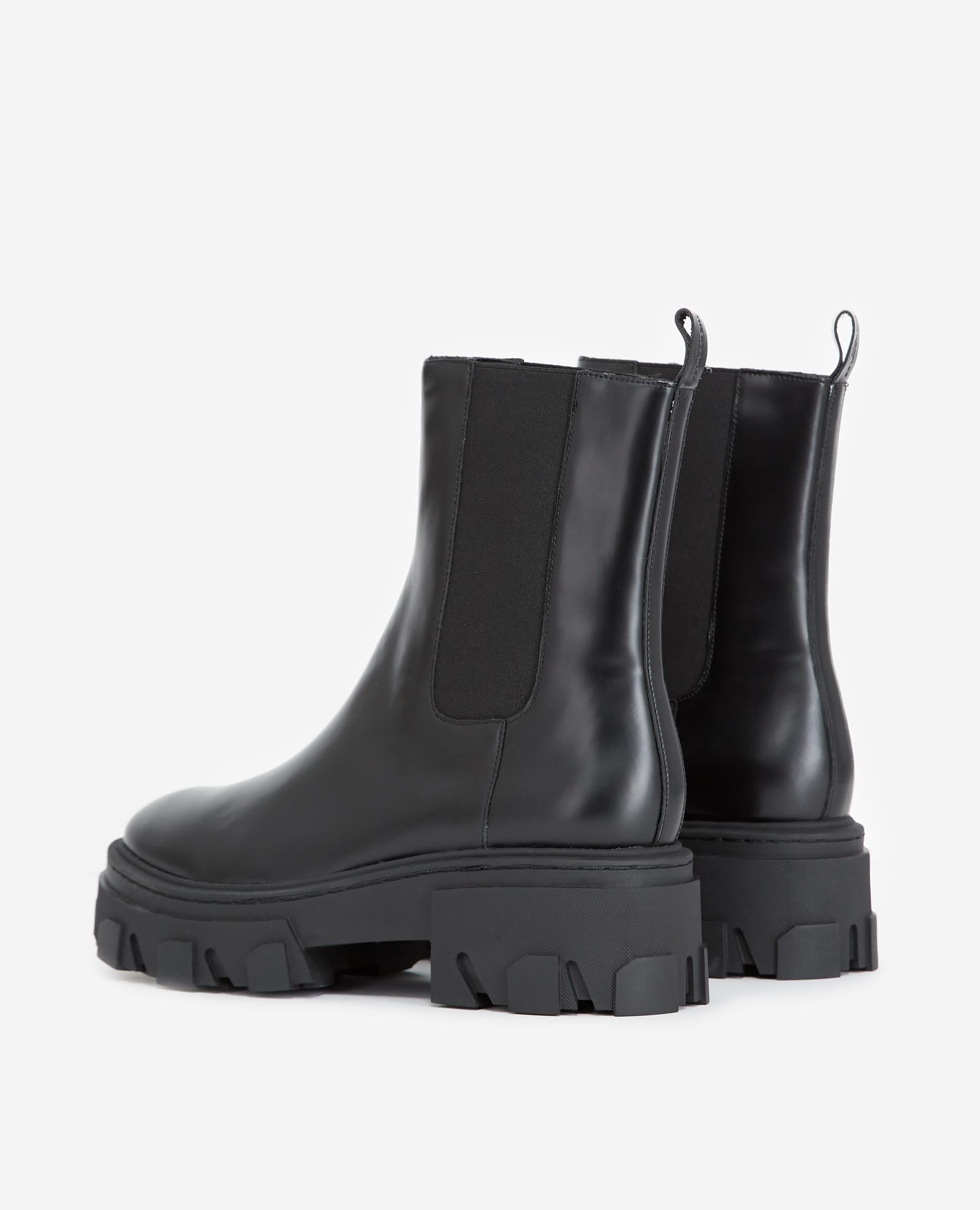 The Kooples - Leather Chelsea Boots With Chunky Sole - Women