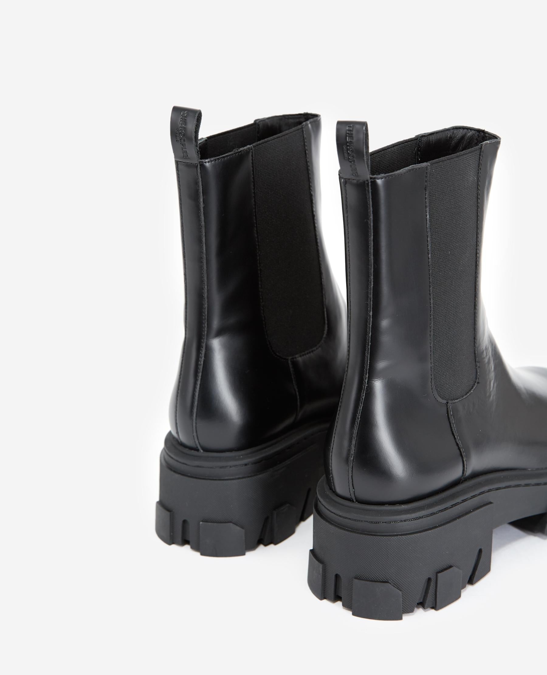 The Kooples - Leather Chelsea Boots With Chunky Sole - Women