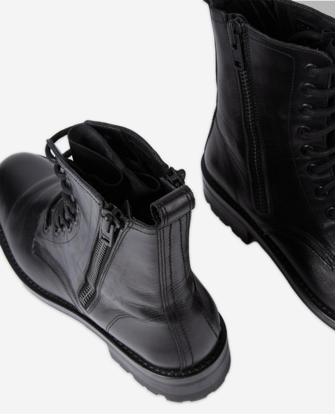 The Kooples - Leather Ankle Boots - Black