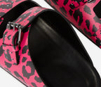 The Kooples - Mules De Cuero - Rosa Y Negro - Mujer