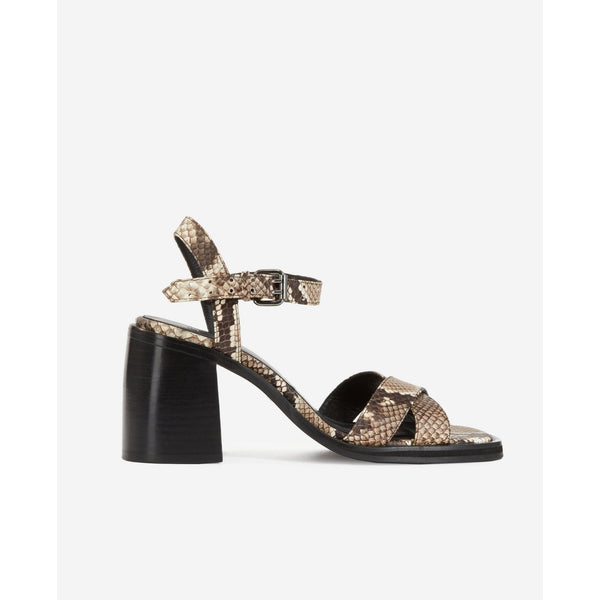 The Kooples - Calfskin Heeled Sandals - Beige - Women