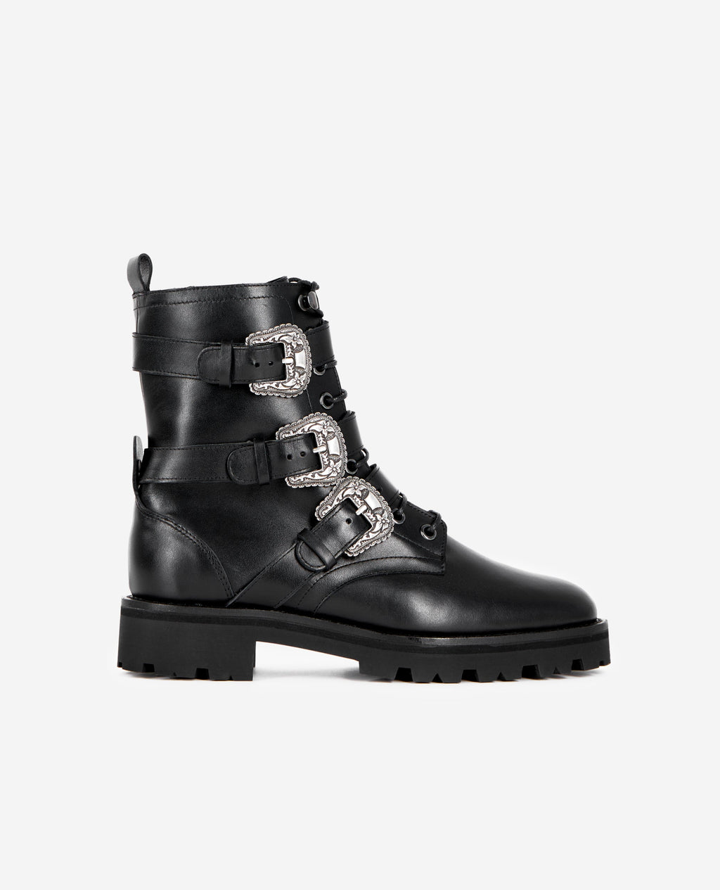 The Kooples - Ranger Boots With Triple Straps