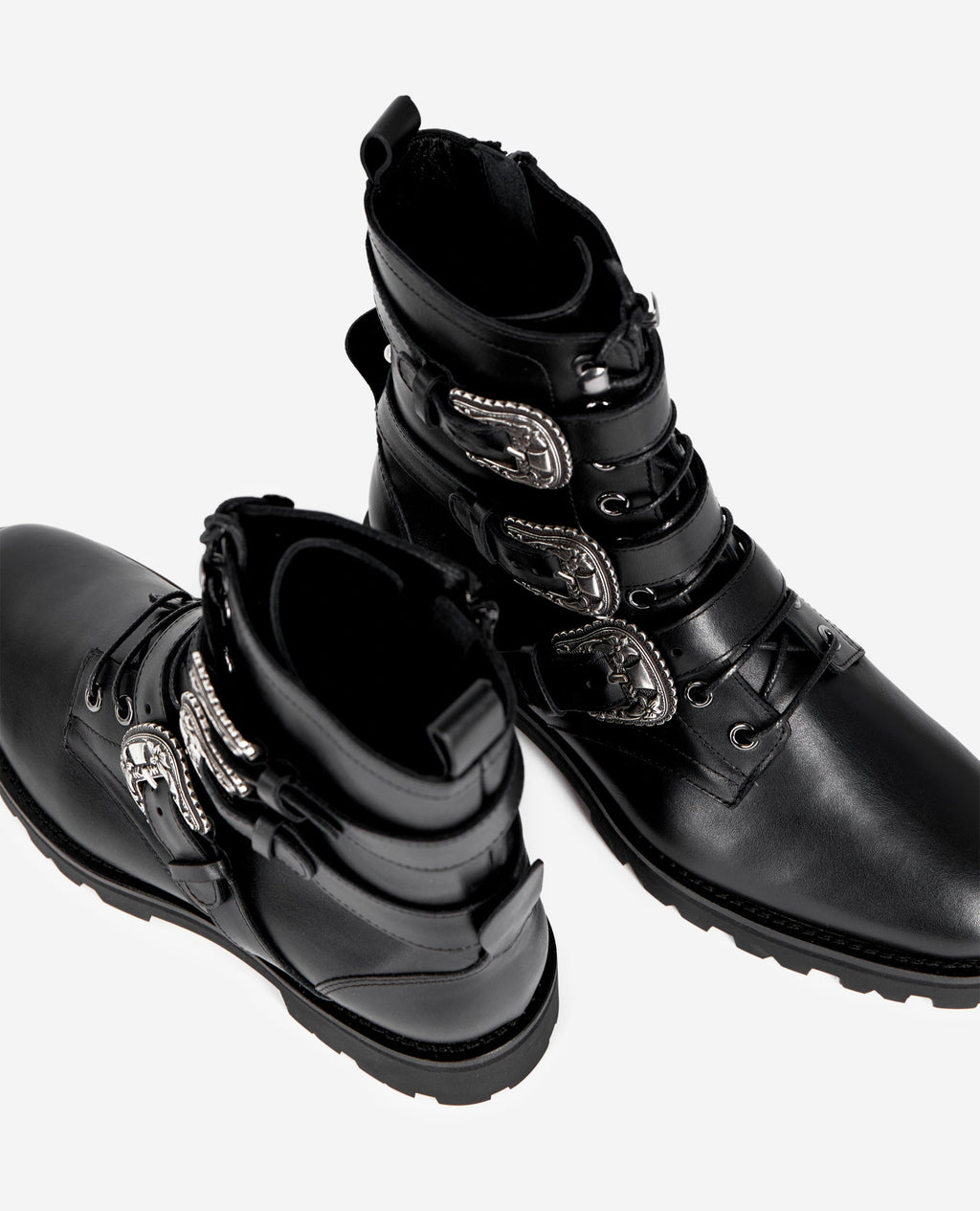 The Kooples - Ranger Boots With Triple Straps