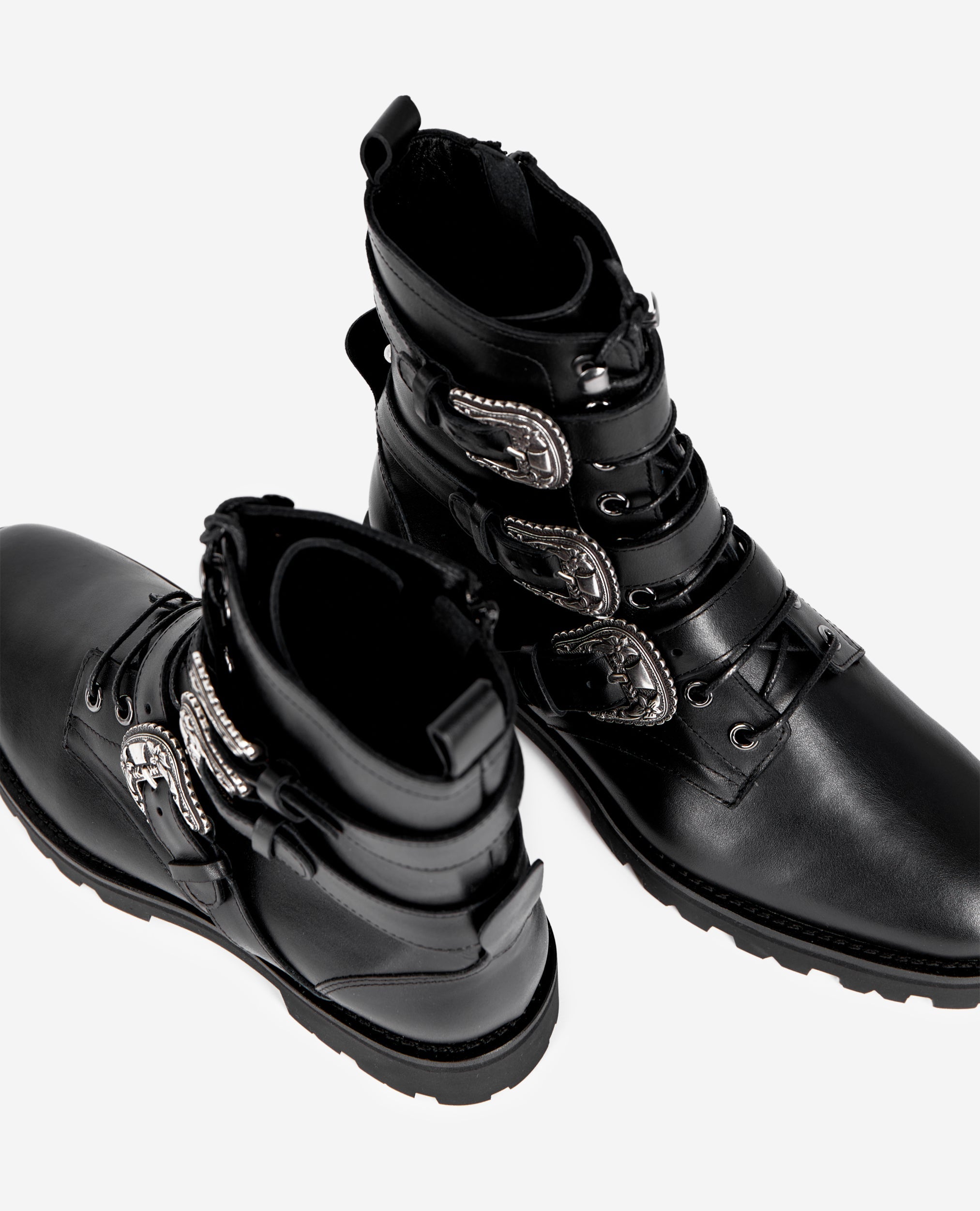 The Kooples - Ranger Boots With Triple Straps