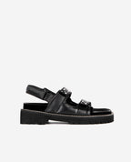 The Kooples - Sandales En Cuir De Chèvre - Noir - Femme