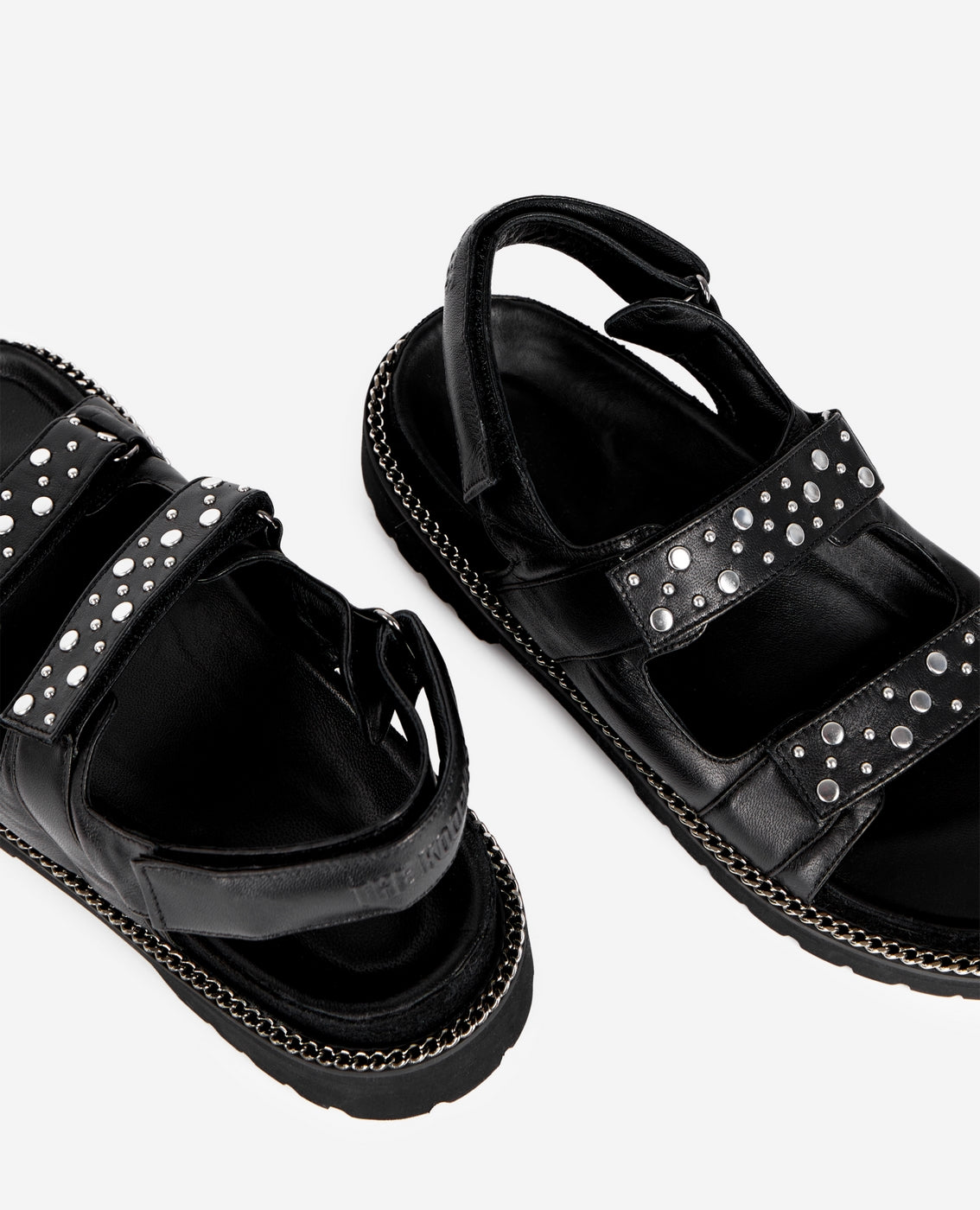 The Kooples - Sandales En Cuir De Chèvre - Noir - Femme