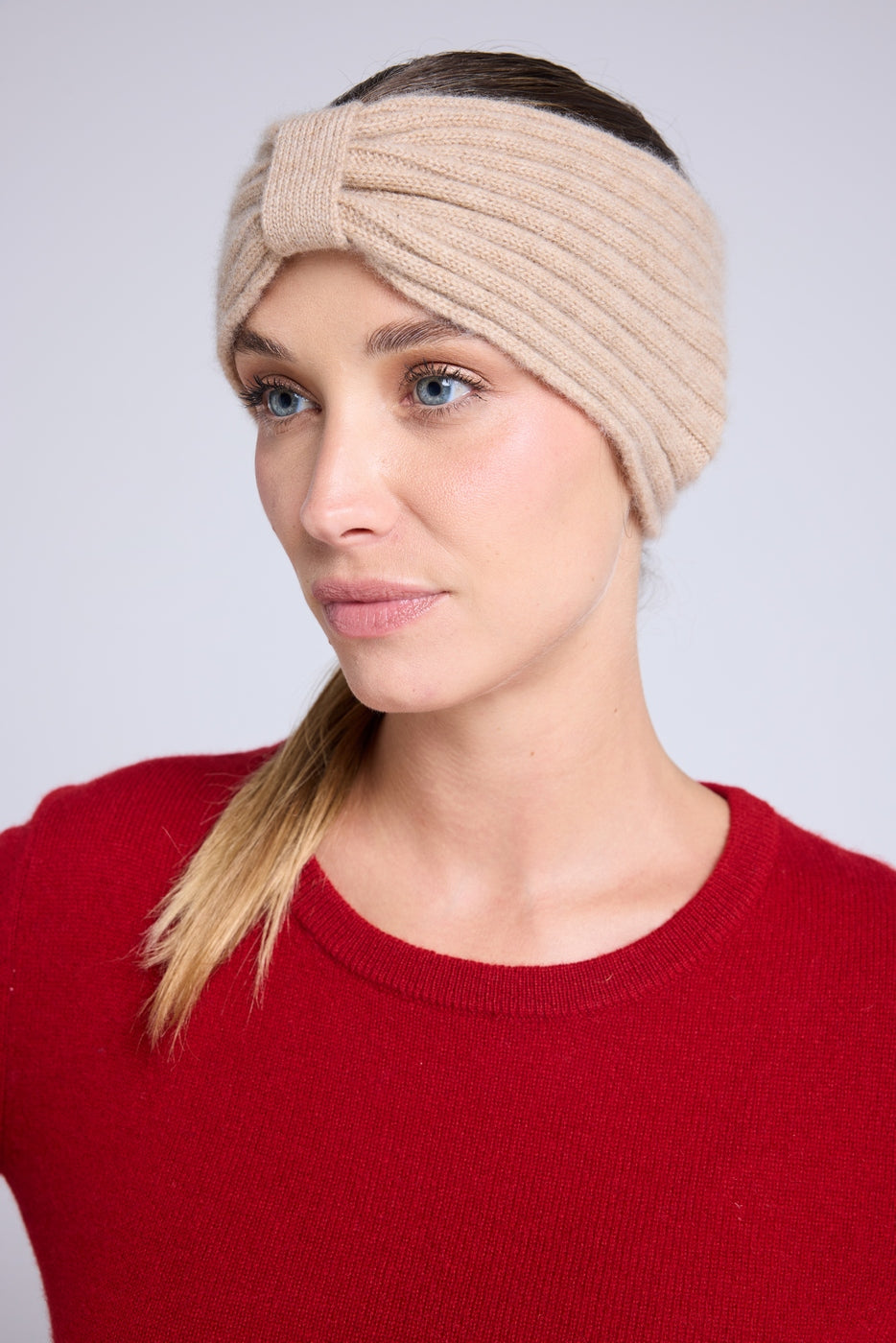 Fascia per capelli Agata - Beige crema - Donna