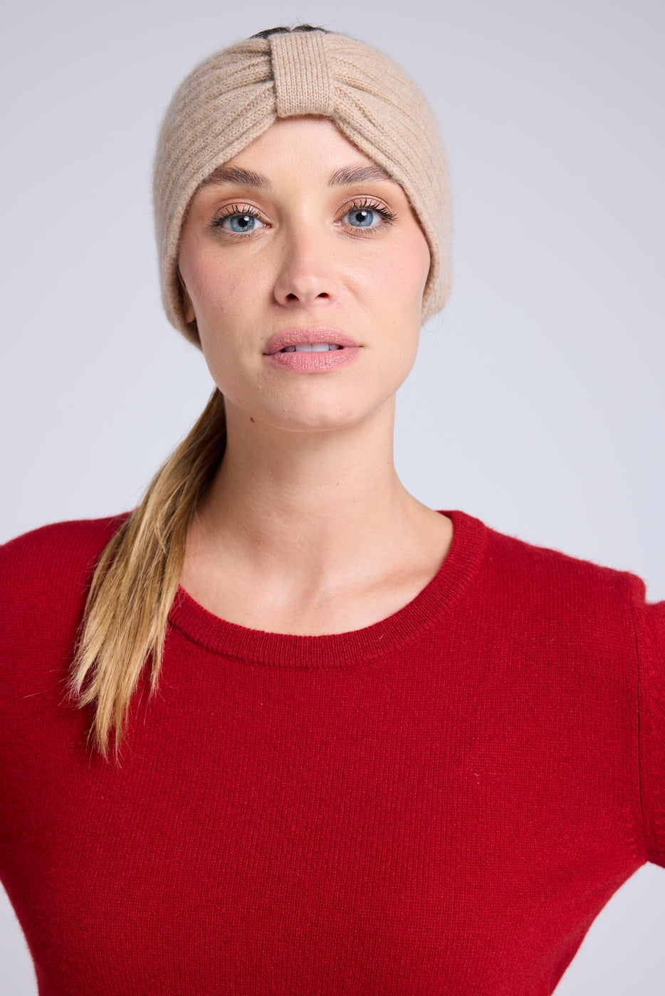Fascia per capelli Agata - Beige crema - Donna